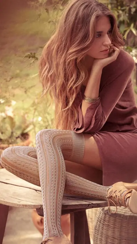 丝袜美腿 西班牙时尚超模 克拉拉·阿隆索